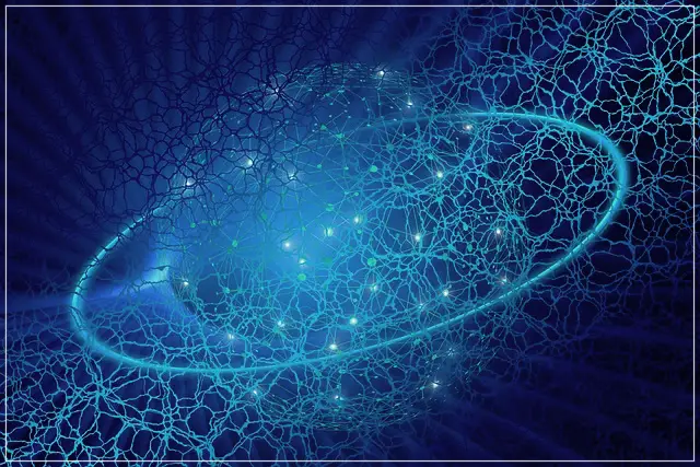 블록체인의 특징인 탈중앙화로 인하여 다수의 참여자들이 네트워크로 연결되어 있다는 이미지