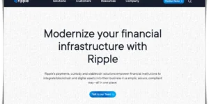 리플 공식 홈페이지 메인 화면