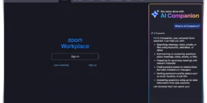 온라인 회의 툴 추천으로 가장 많이 언급되는 Zoom Workplace 설치 후의 초기 화면